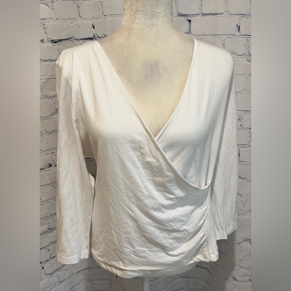 Soft Surroundings White Blouse